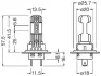 Автолампа LEDriving H7/H18 16W 12V 6500К PX26D OSRAM 64210DWESY-01B (фото 3)