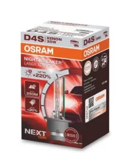 Лампа ксенонова D4S NIGHT BREAKER LASER 35Вт (+220%) 85V 35W P32d-5 4400К OSRAM 66440XNN