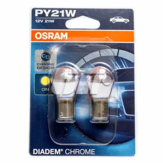(к/т 2 шт) Автолампа (12V 21W BAU15S) OSRAM 7507DC-02B (фото 1)