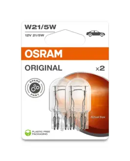 Лампа допоміжн. освітлення 12V 21/5W W3x16q (2 шт) blister OSRAM 7515-2BL
