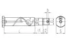 Шворінь (26x30x30x131,5-185) PE AUTOMOTIVE 074.406-00A (фото 2)