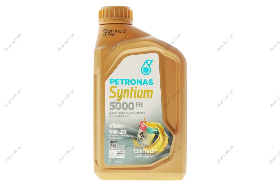 Олива 5W20 SYNTIUM 5000 FR (1L) (ILSAC GF5) (WSS-M2C 948-B/STJLR.03.5004) Petronas 70265E18EU (фото 1)