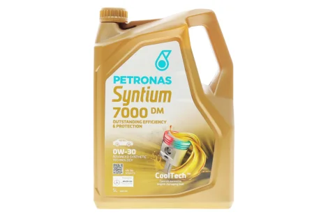 Олива 0W30 SYNTIUM 7000 DM (5L) (RN0700/MB 229.51/MB 229.52) (ACEA C3) (API SN) Petronas 70662M12EU