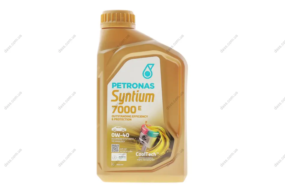 Олива 0W40 SYNTIUM 7000 E (1L) (MB 229.5/MB 229.3/VW 502.00/505.00/LL-01/RN0710/Ford WSS-M2C937-A) Petronas 70722E18EU (фото 1)