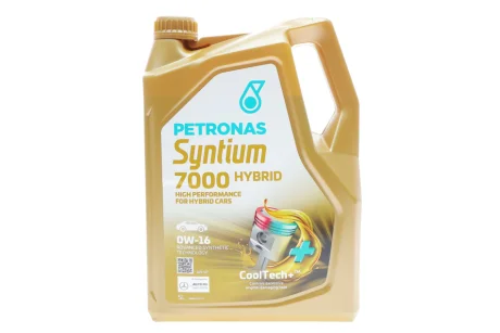 Олива 0W16 SYNTIUM 7000 HYBRID (5L) (API SP/ILSAC GF-6B) Petronas 70735M12EU