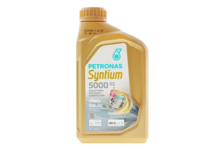 Олива 5W30 SYNTIUM 5000 XS (1L) GM Dexos 2 (API SN/ACEA C2/C3) заміна для 70660E18EU Petronas 70956E18EU