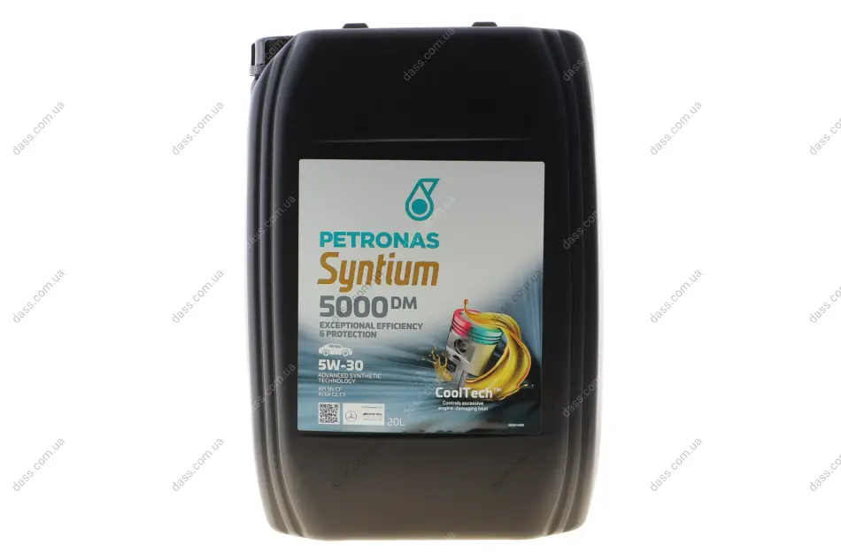 Олива 5W30 SYNTIUM 5000 DM (20L) (MB 229.51/MB 229.52/VW 505.00/505.01/LL-04/RN0700/RN0710) Petronas 70957R41EU (фото 1)