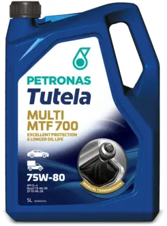 Олива 75W80 TUTELA MULTI MTF 700 (5L) (API GL-4/Fiat 9.55550-MZ12/BMW MTF LT-2/LT-3/LT-4) Petronas 76640M12EU