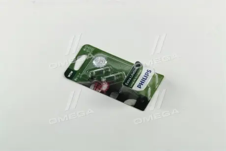 Лампочка Long Life EcoVision допоміжна W5W (12 В, 5 Вт, тип гнізда: W2,1X9,5D) PHILIPS 12961LLECOB2