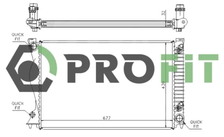 Радіатор охолоджування PROFIT 1740-0002
