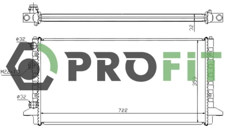 Радіатор охолоджування Profit 1740-0017