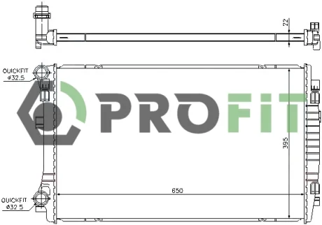 Радіатор охолоджування PROFIT 1740-0037