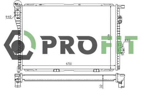 Радіатор охолоджування Profit 1740-0061