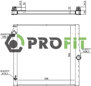 Радіатор охолоджування PROFIT 1740-0069