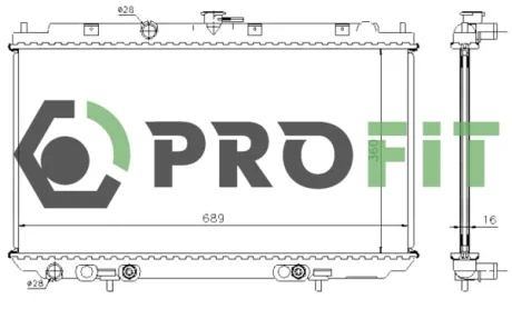 Радіатор охолоджування Profit 1740-0253