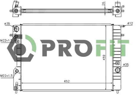 Радіатор охолоджування Profit 1740-0371