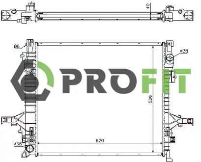 Радіатор охолоджування PROFIT 1740-0414