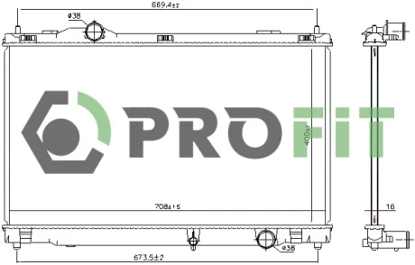 Радіатор охолоджування Profit 1740-0420