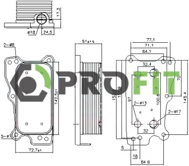 Радіатор масляний PROFIT 1745-0061