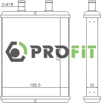 Радіатор пічки PROFIT 1760-0099