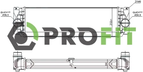 Радіатор наддуву Profit 1780-0137