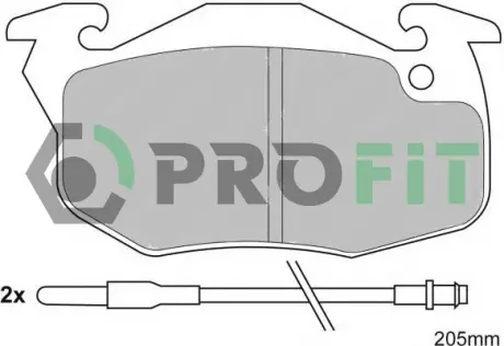 Тормозные колодки PROFIT 5000-0393