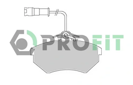 Колодки гальмівні дискові Profit 5000-0954