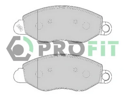 Фото - колодки гальмівні дискові PROFIT 5000-1461 Колодки гальмівні дискові PROFIT 5000-1461