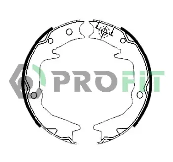 Тормозные колодки барабанные PROFIT 5001-0011