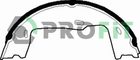 Гальмівні колодки барабанні PROFIT 5001-0227