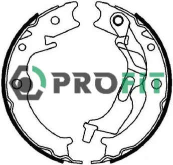 Тормозные колодки барабанные PROFIT 5001-4017