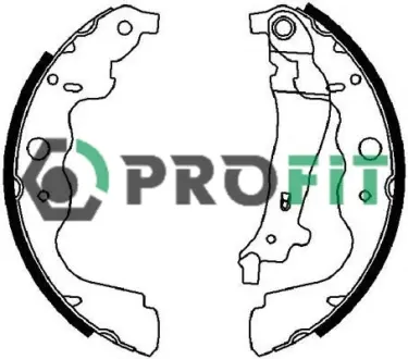 Гальмівні колодки барабанні PROFIT 5001-4031