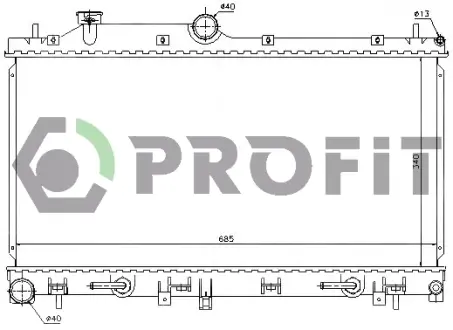 Радіатор охолоджування PROFIT PR 2910A2