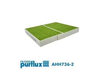 Фільтр салону Tesla Model Y/3 17- (антиалергенний, захист від вірусів) CabinHepa+ (к-кт 2шт) Purflux AHH736-2