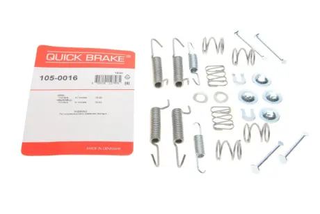 Комплект пружинок колодок ручника Opel Frontera 92-98 QUICK BRAKE 105-0016