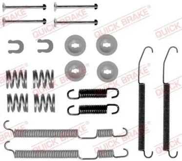 Монтажний набір гальмівної колодки SUBARU FORESTER, IMPREZA, LEGACY I, LEGACY II, LEGACY OUTBACK 1.5-2.5 01.89-06.09 QUICK BRAKE 105-0075