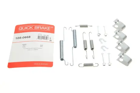 Монтажний набір гальмівної колодки (AKEBONO) HONDA ACCORD III, CIVIC III, CIVIC IV 1.3-2.0 08.83-02.95 QUICK BRAKE 105-0668