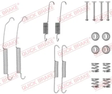 Комплект пружинок колодок ручника Citroen Xsara/Peugeot 205/306 83- QUICK BRAKE 105-0701