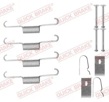 Монтажний набір гальмівної колодки (AKEBONO) HONDA ACCORD VIII 2.0/2.2D/2.4 06.08- QUICK BRAKE 105-0884