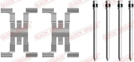 Монтажний набір гальмівних колодок передн ALFA ROMEO GIULIA, STELVIO BMW X2 (F39) 1.5-2.9 10.15- QUICK BRAKE 109-0082