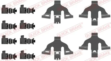 Монтажний набір гальмівних колодок передн AUDI Q7 PORSCHE CAYENNE 2.0-4.8 08.14- QUICK BRAKE 109-0092