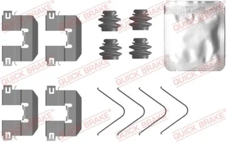 Монтажний набір гальмівних колодок задн HYUNDAI ELANTRA VI, I10 III, I20 III 1.0-2.0 10.15- QUICK BRAKE 109-0104