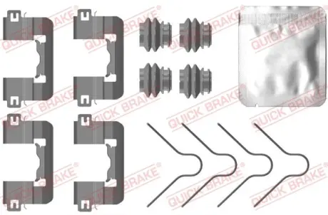 Монтажний набір гальмівних колодок передн KIA PICANTO III 1.0/1.0LPG/1.2 03.17- QUICK BRAKE 109-0105
