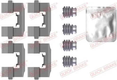 Монтажний набір гальмівних колодок передн FORD FIESTA, FIESTA VI HYUNDAI I20 ACTIVE, I20 II 1.0-1.6D 05.02- QUICK BRAKE 109-0115
