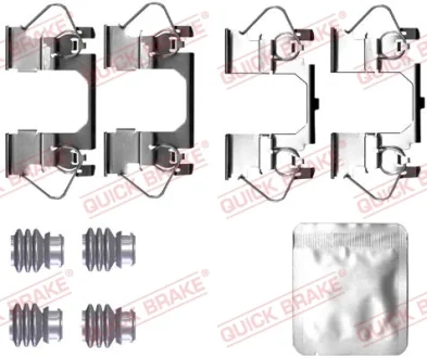 Монтажний набір гальмівних колодок передн FORD MONDEO V OPEL INSIGNIA B, INSIGNIA B COUNTRY, INSIGNIA B GRAND SPORT 1.0-2.5 09.12- Quick Brake 1090116