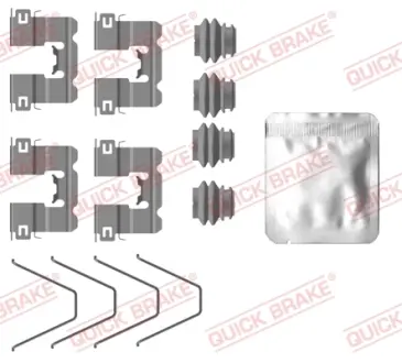 Монтажний набір гальмівних колодок задн HYUNDAI I30 KIA CEED, PROCEED, XCEED NISSAN NOTE 1.0-1.6H 08.12- QUICK BRAKE 109-0137