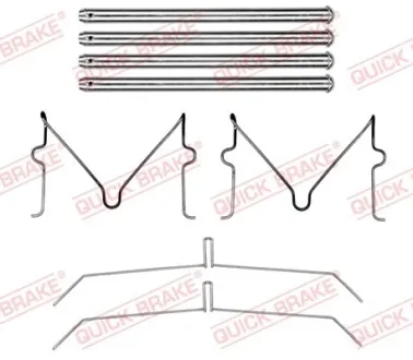 Планка супорта (переднього) прижимна (к-кт) Lexus GX/Toyota Land Cruiser 09- QUICK BRAKE 109-0199