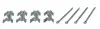 Монтажний набір гальмівних колодок передн IVECO DAILY I, DAILY II ALFA ROMEO AR 8 FORD TRANSIT LAND ROVER DISCOVERY I, RANGE ROVER I 1.6-4.0 07.70-07.07 QUICK BRAKE 109-0969 (фото 1)