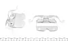 Планка супорта (переднього) прижимна (к-кт 2 шт) BMW X5 (E70)/X6 (E71/E72/F16/F86) 06- (Ate) QUICK BRAKE 109-1759 (фото 3)