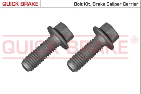 Направляючий болт супорта задн (упаковка 2 шт) VOLVO S60 I, S80 I, V70 II, XC70 I FORD C-MAX, FOCUS II, FOCUS II/KOMBI, MONDEO III 1.4-3.0 11.97- QUICK BRAKE 11558XC